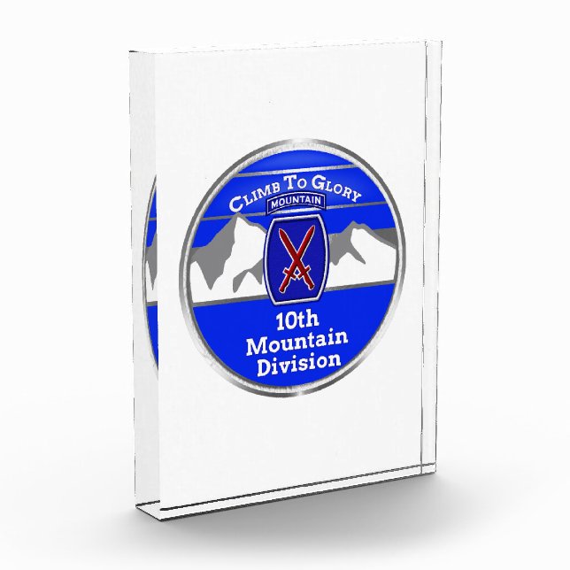 10th Mountain Division “Climb To Glory”  Photo Block (Left)