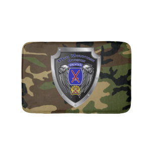 10th Mountain Division “Climb To Glory” Veteran Bath Mat