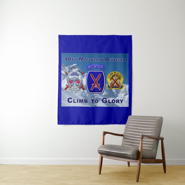 10th Mountain Division Design Tapestry (In Situ)