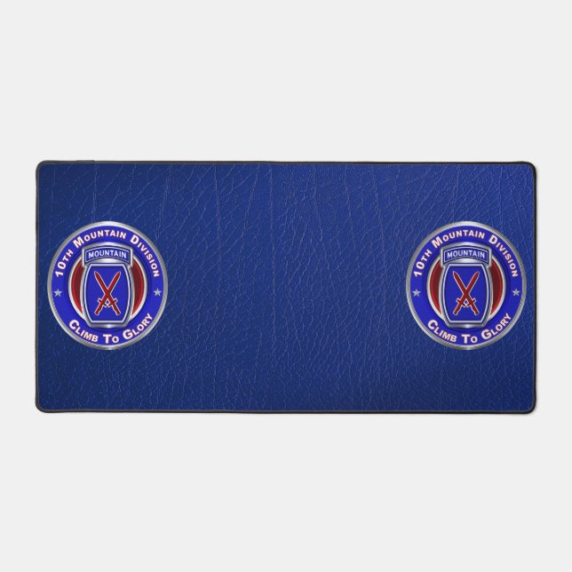 10th Mountain Division Desk Mat (Front)