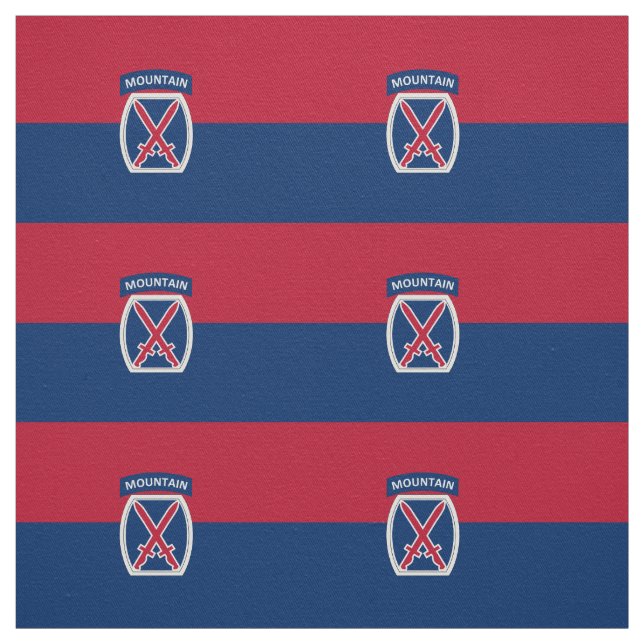 10th Mountain Division Fabric (Swatch)