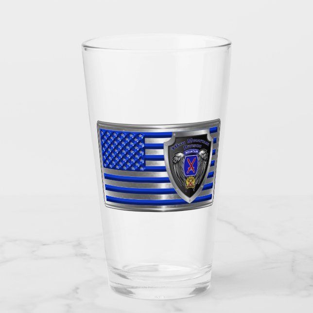 10th Mountain Division  Glass (Front)