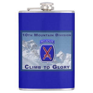 10th Mountain Division Hip Flask
