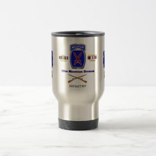 10th Mountain Division Iraq & Afghanistan Veteran Travel Mug