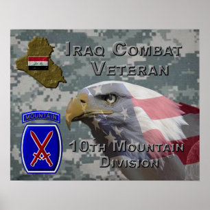 10th Mountain Division Iraq Veteran Poster