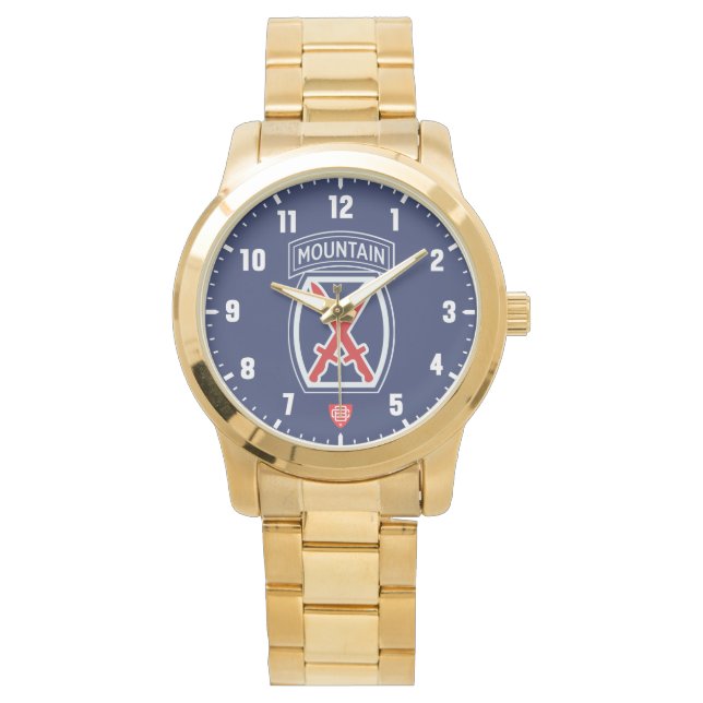 10th Mountain Division "Mountain Warriors" Gold Watch (Front)