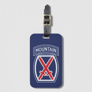 10th Mountain Division "Mountaineer" Badge Luggage Tag