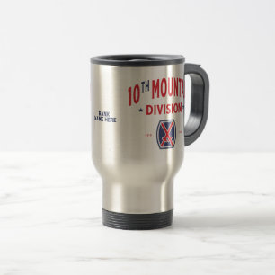 10th Mountain Division "Mountaineer" Custom Travel Mug