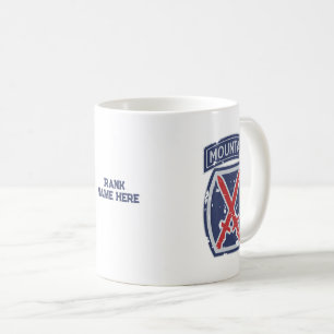 10th Mountain Division "Mountaineer" Grunge Coffee Mug
