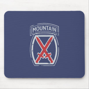 10th Mountain Division "Mountaineer" Mouse Mat