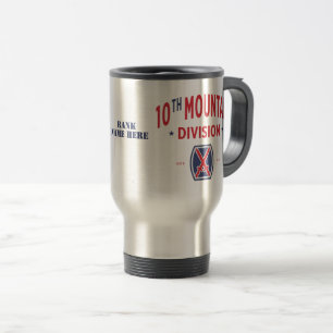10th Mountain Division "Mountaineer" Travel Mug