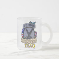 10th mountain division patch frosty beer mug