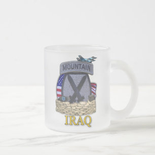 10th mountain division patch frosty beer mug
