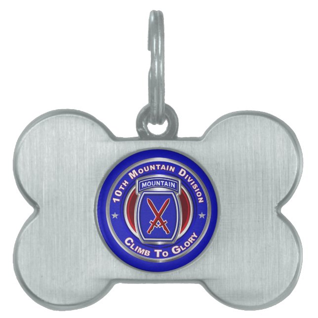 10th Mountain Division Pet ID Tag (Front)