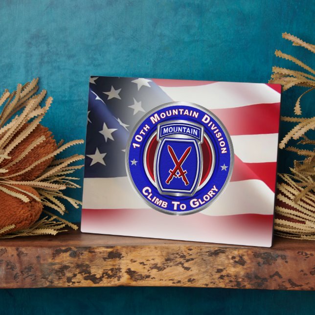 10th Mountain Division  Plaque (Side)