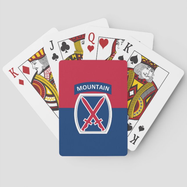 10th Mountain Division Playing Cards (Back)