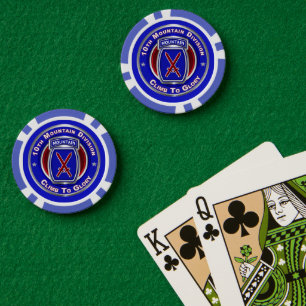 10th Mountain Division Poker Chips