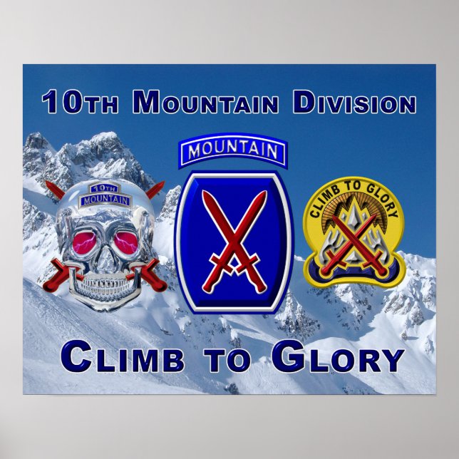 10th Mountain Division  Poster (Front)