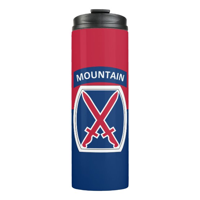 10th Mountain Division Thermal Tumbler (Front)