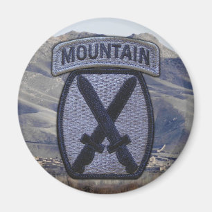 10th MTN mountain division patch veterans vets Magnet