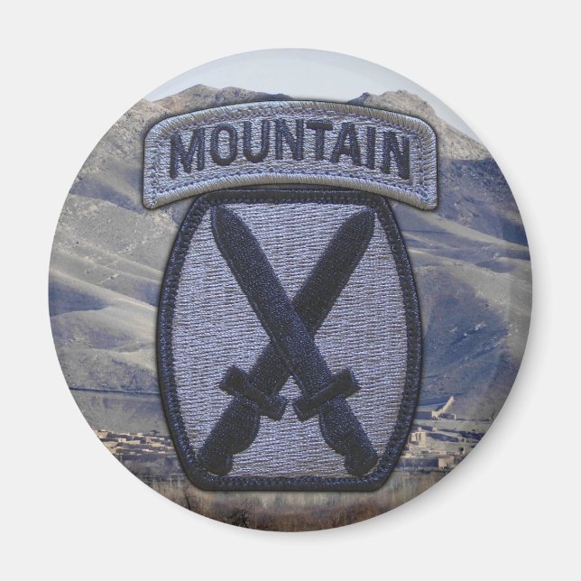 10th MTN mountain division patch veterans vets Magnet (Front)