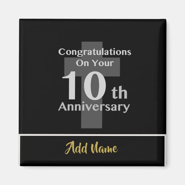 10th Ordination Anniversary Clergy GIFTS Under $6! Magnet (Front)