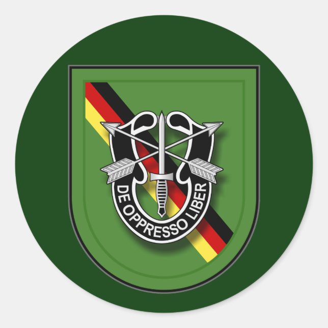 10th SFG(A) - Bad Tolz, Germany Classic Round Sticker (Front)