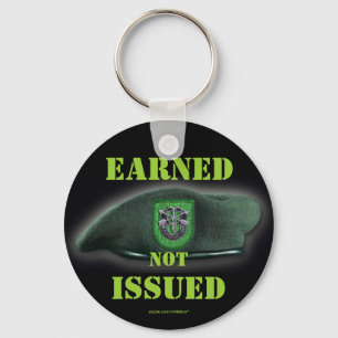 10th special forces flash green berets Keychain