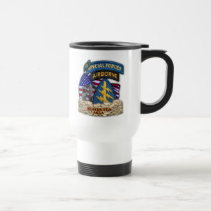 10th Special forces green berets travel mug