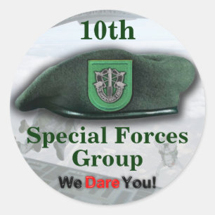 10th Special forces green berets veterans Sticker