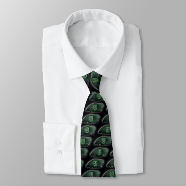 10th special forces green berets veterans Tie (Tied)
