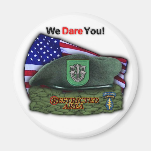 10th special forces green berets vets magnet (Front)