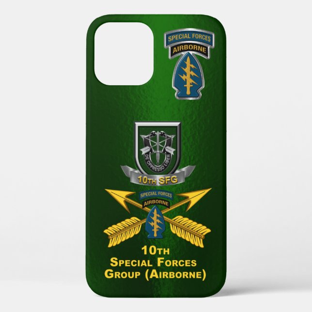 10th Special Forces Group Airborne Customised Case-Mate iPhone Case (Back)