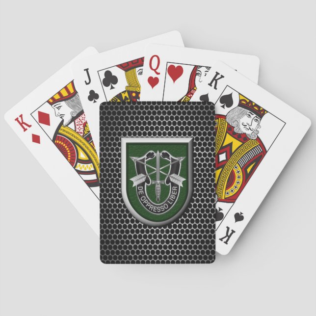 10th Special Forces Group Airborne  Playing Cards (Back)