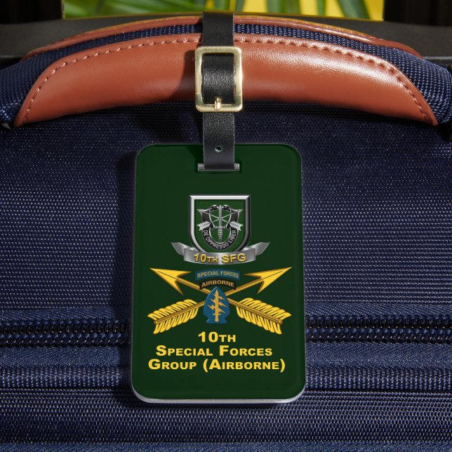 10th  Special Forces Group  Luggage Tag (Front Insitu 2)