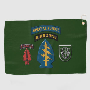 10th Special Forces Group Patch & Insignia Golf Towel