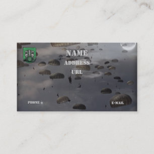 10th special forces group vets flash business Card