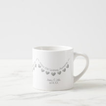 10th Tin Wedding Anniversary bunting Espresso Cup