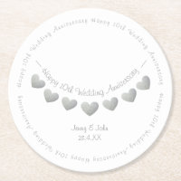 10th tin wedding anniversary bunting
