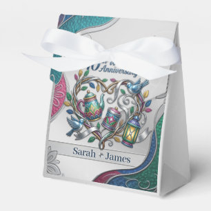 10th Tin Wedding Anniversary Party Thank You Gifts Favour Box