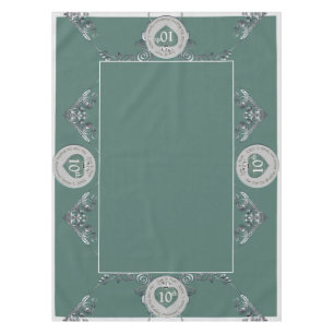 10th Tin Wedding Anniversary Tablecloth