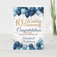 10th Wedding Anniversary Congratulations