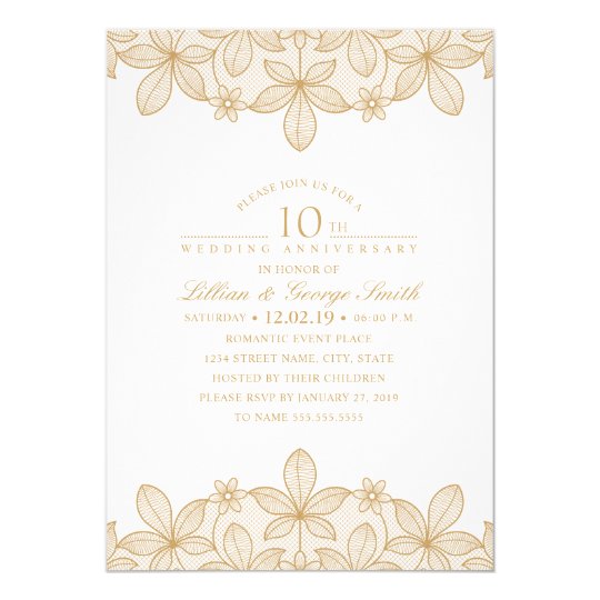  10th  Anniversary  Invitations  Announcements  Zazzle UK 