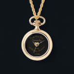10th Wedding Anniversary gift. Editable name/date Watch<br><div class="desc">Anniversary gift,  whether it be wedding,  retirement,  graduation,  coming of age or engagement,  the text is fully editable to suit your occasion. The gold heart can be removed if not needed or add your own image.</div>