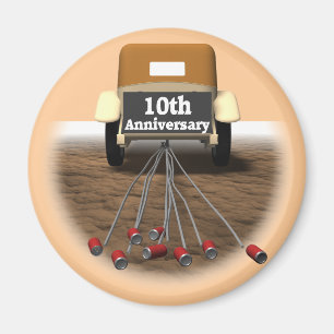 10th Wedding Anniversary Gifts Magnet