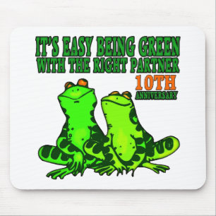 10th Wedding Anniversary Gifts Mouse Mat