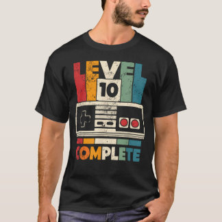 10Th Wedding Anniversary Him Her Vintage Level 10 T-Shirt