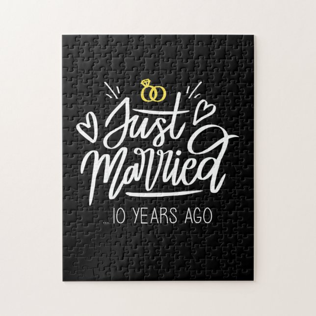 10th Wedding Anniversary Jigsaw Puzzle (Vertical)