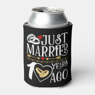 10th Wedding Anniversary Just Married 10 Years Ago Can Cooler