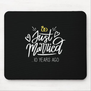10th Wedding Anniversary Mouse Mat